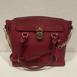 🚫Sold🚫Michael Kors Hamilton Satchel Mulberry